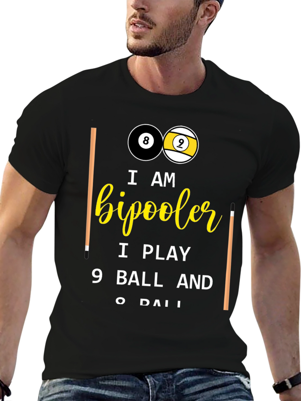 Bipooler 8 & 9 Ball T-Shirt