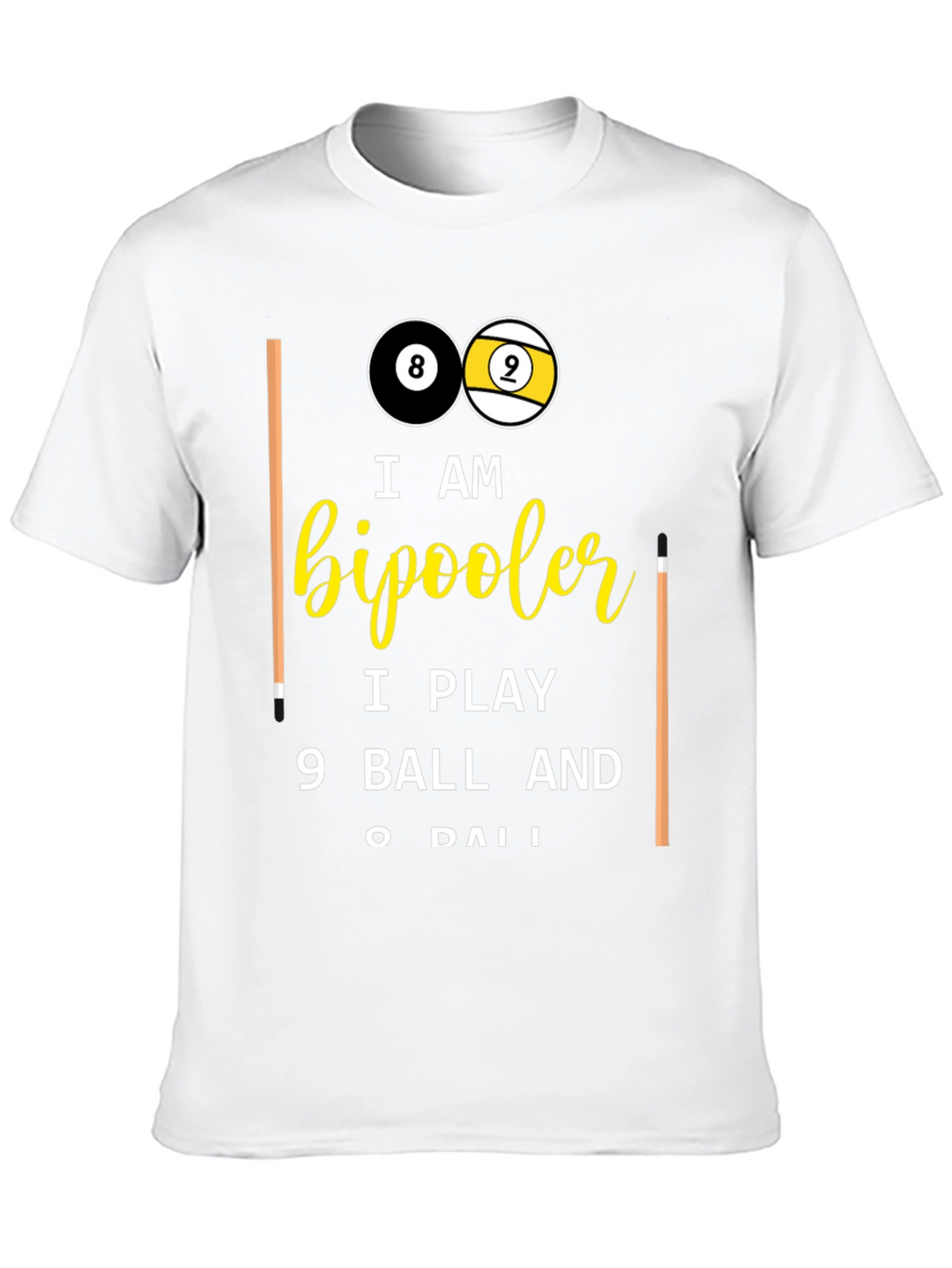 Bipooler 8 & 9 Ball T-Shirt
