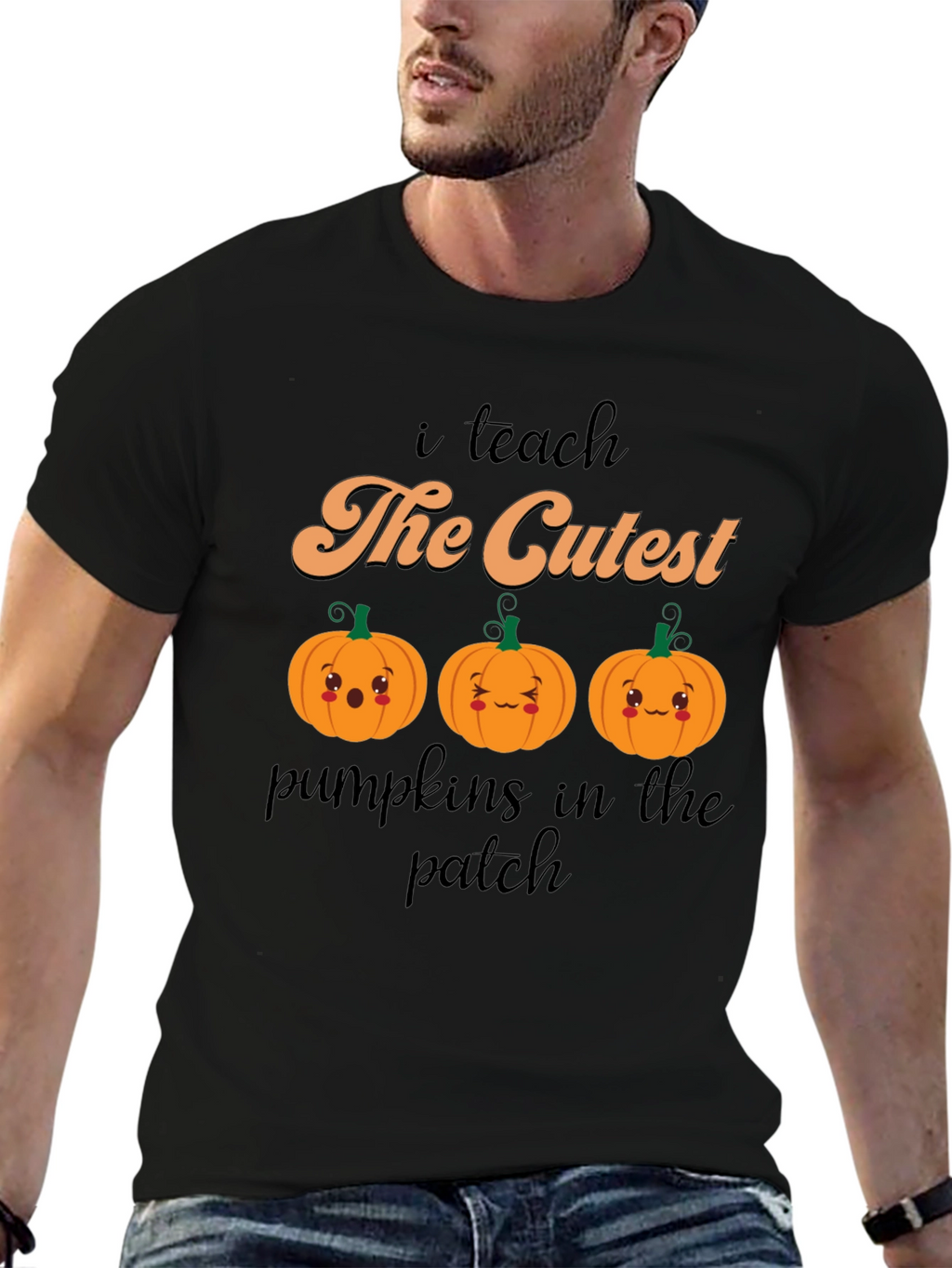 Cute Pumpkin Teacher T-Shirt