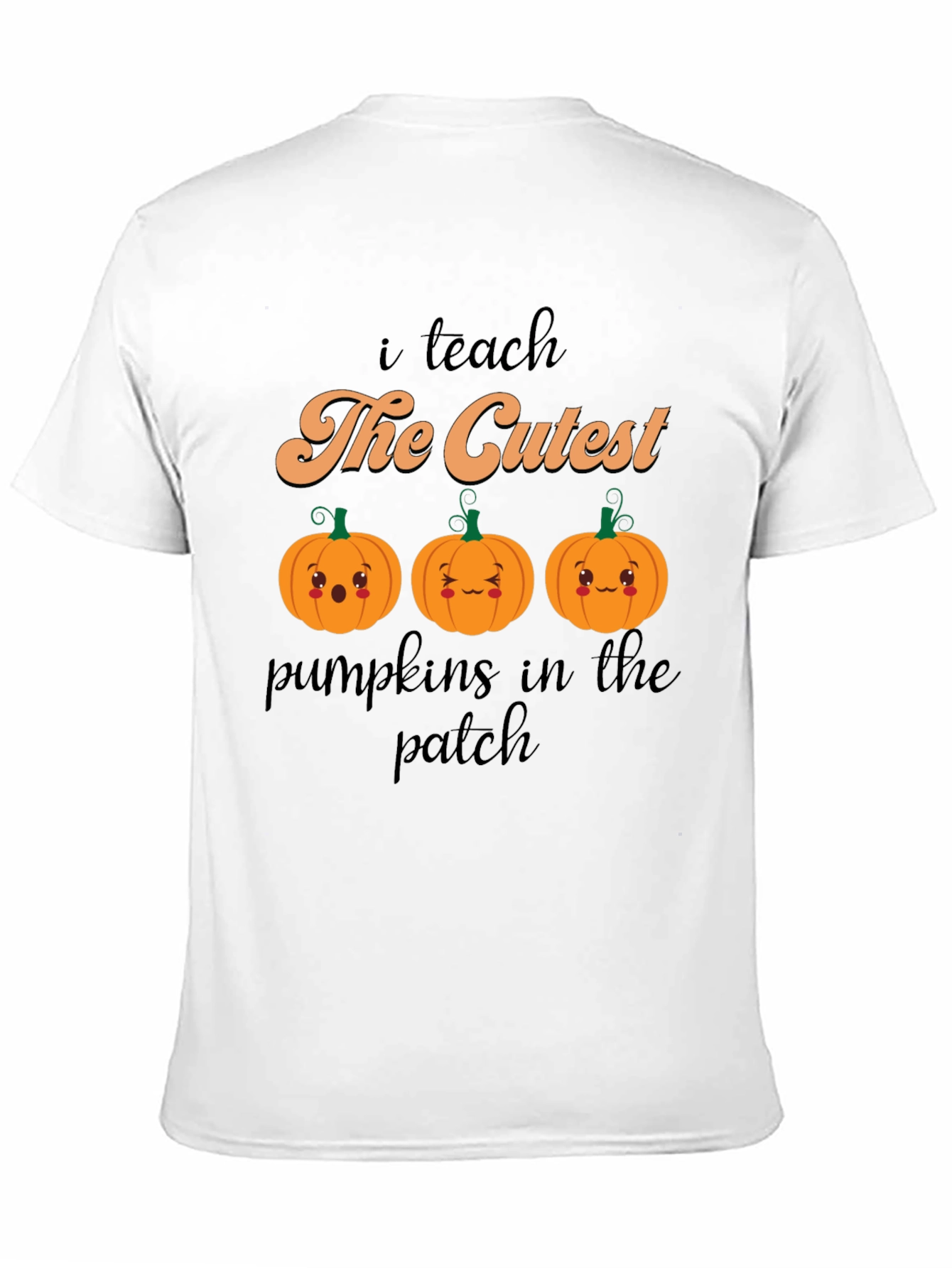 Cute Pumpkin Teacher T-Shirt
