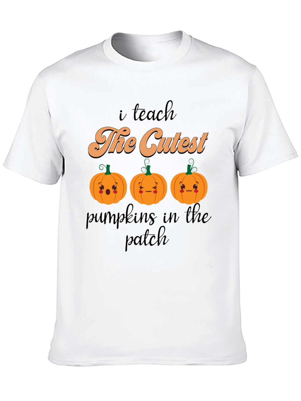Cute Pumpkin Teacher T-Shirt