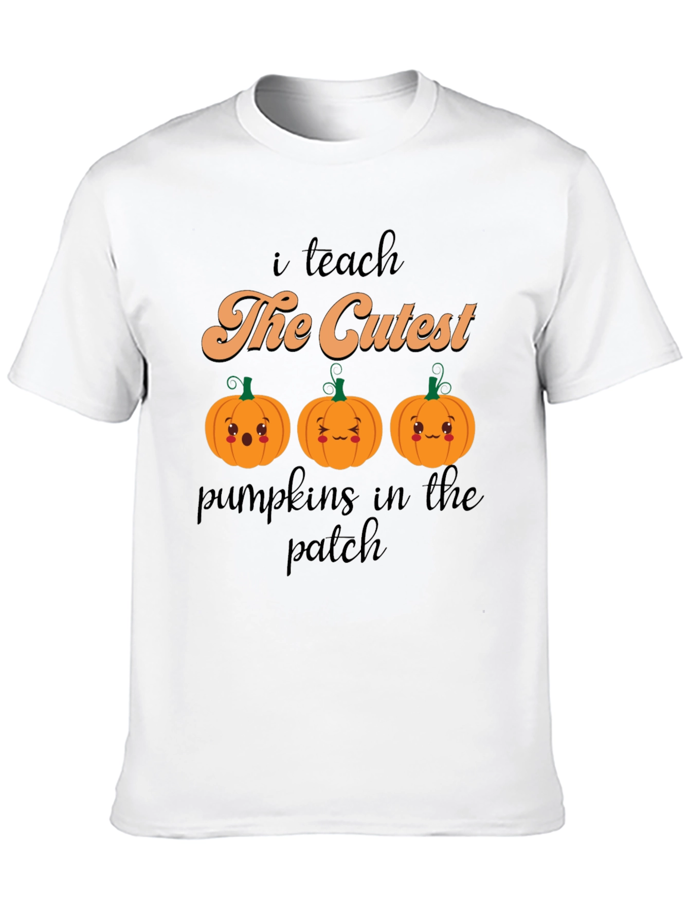 Cute Pumpkin Teacher T-Shirt
