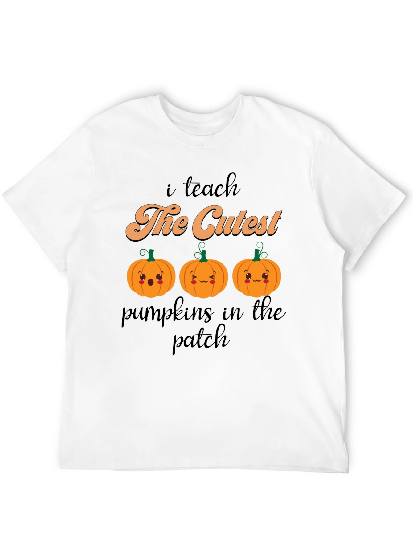 Cute Pumpkin Teacher T-Shirt