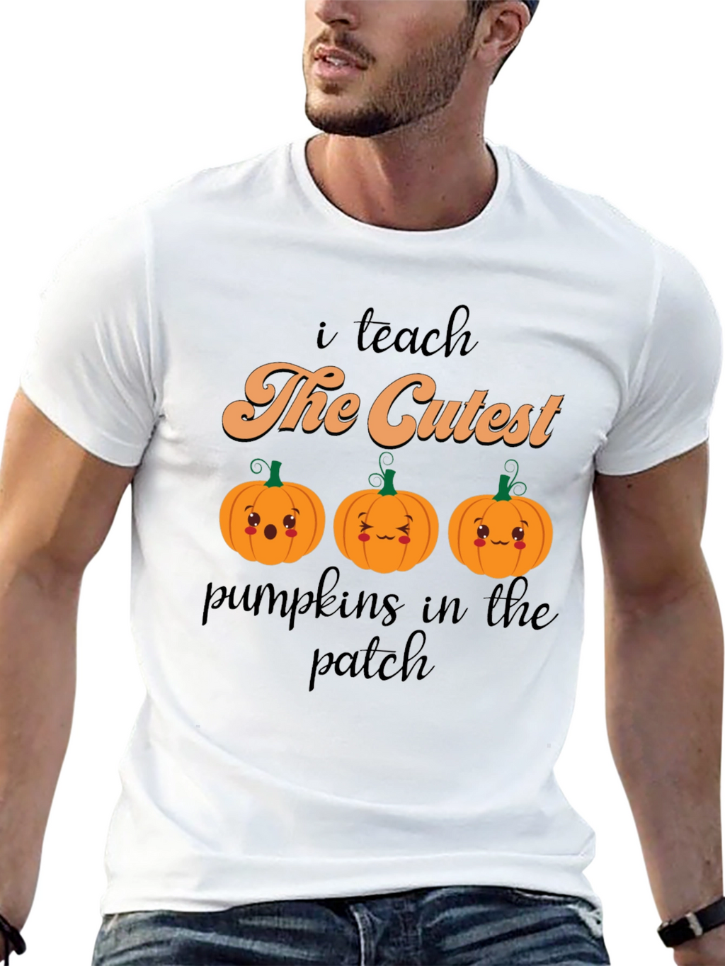Cute Pumpkin Teacher T-Shirt