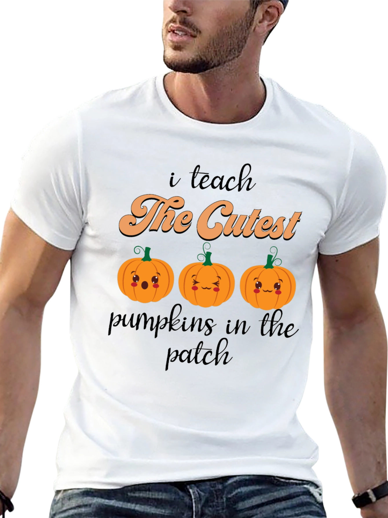 Cute Pumpkin Teacher T-Shirt