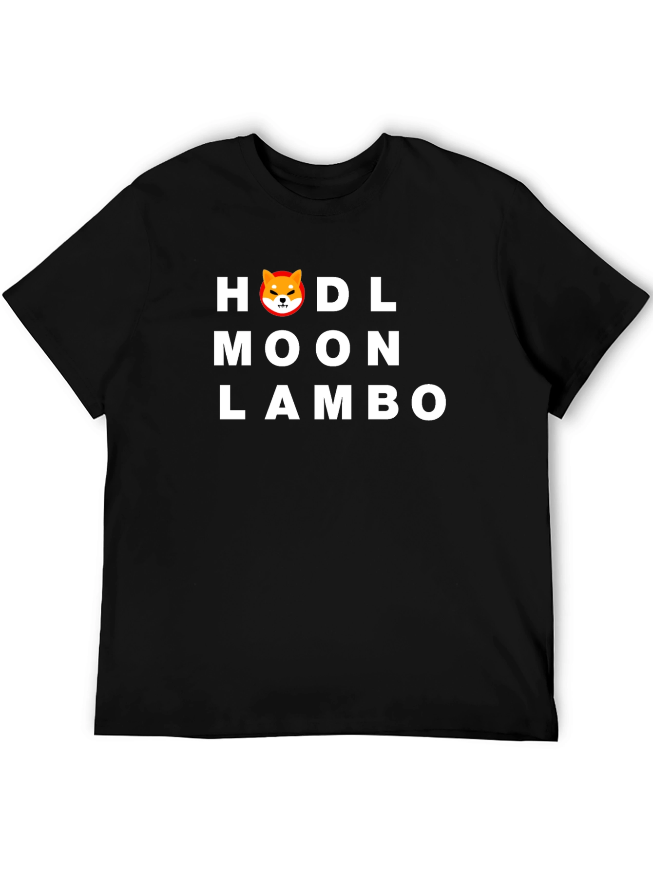 HODL Moon Lambo Black T-Shirt
