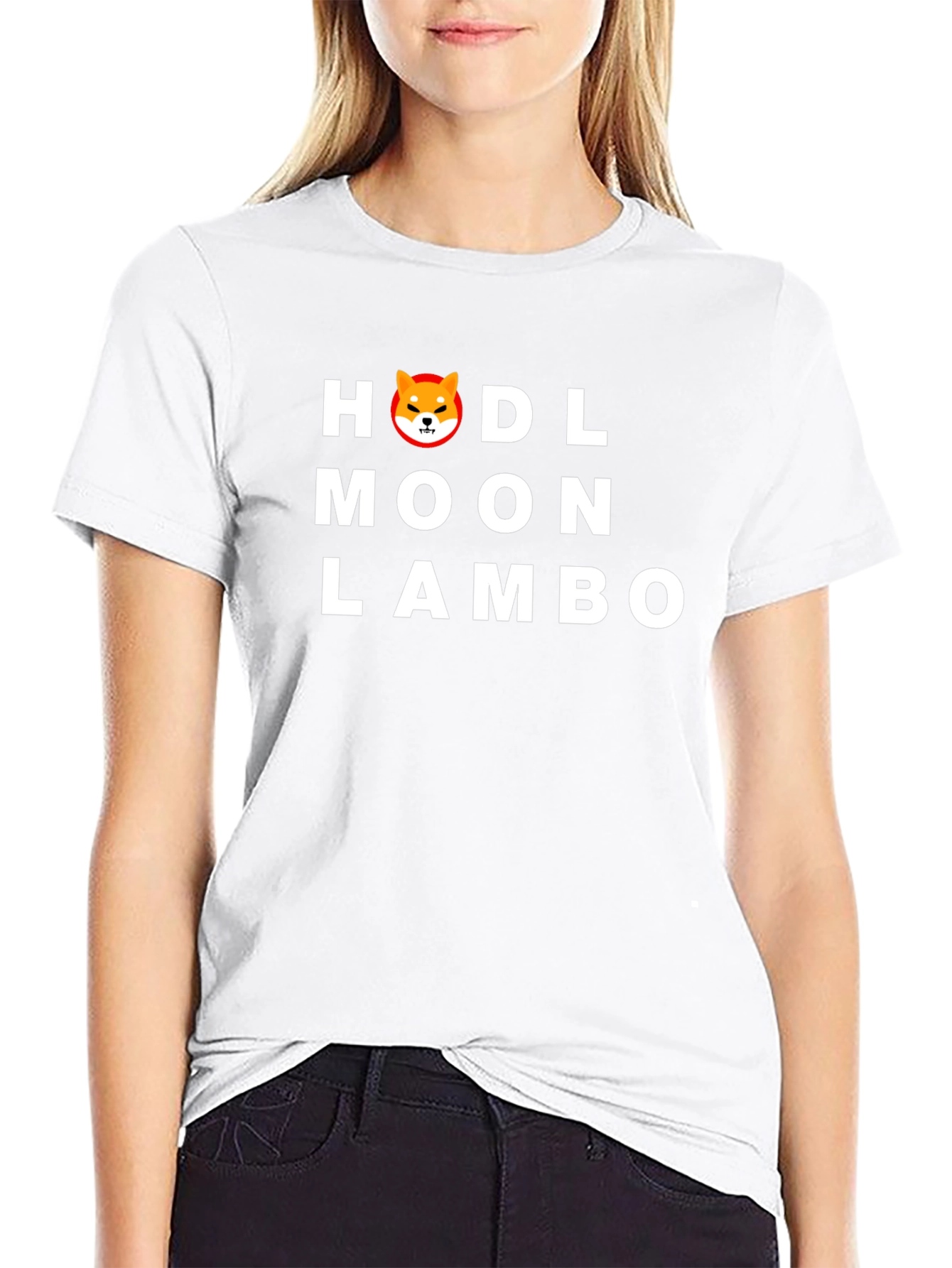 HODL Moon Lambo Black T-Shirt