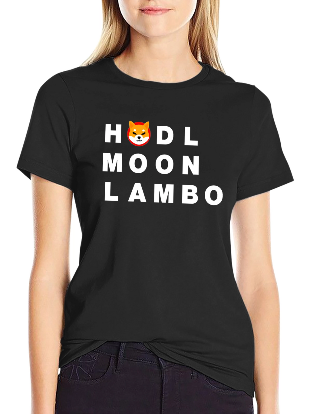 HODL Moon Lambo Black T-Shirt