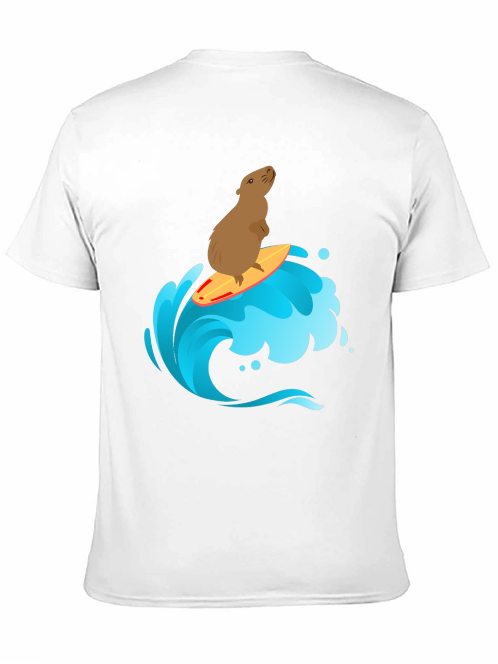 Surfing Capybara Graphic T-Shirt