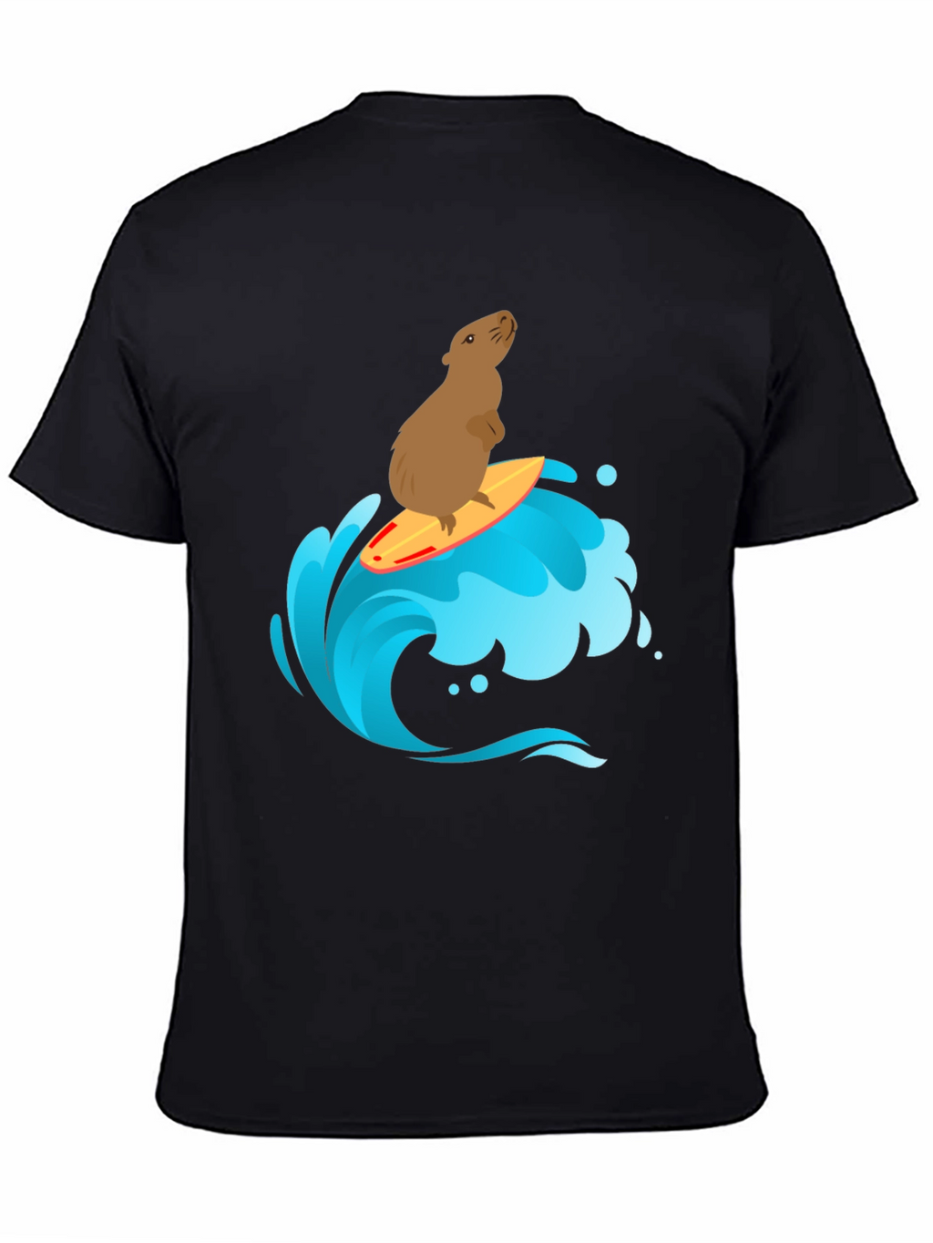 Surfing Capybara Graphic T-Shirt