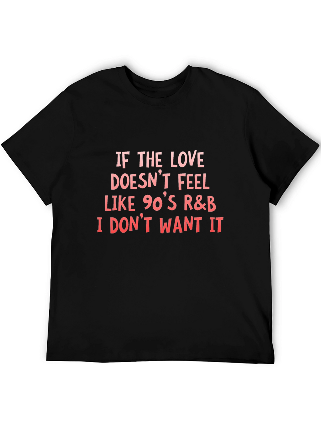90s R&B Love Black Graphic Tee