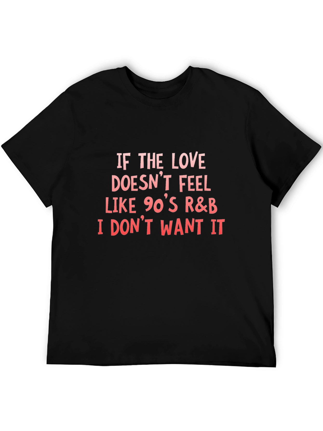 90s R&B Love Black Graphic Tee