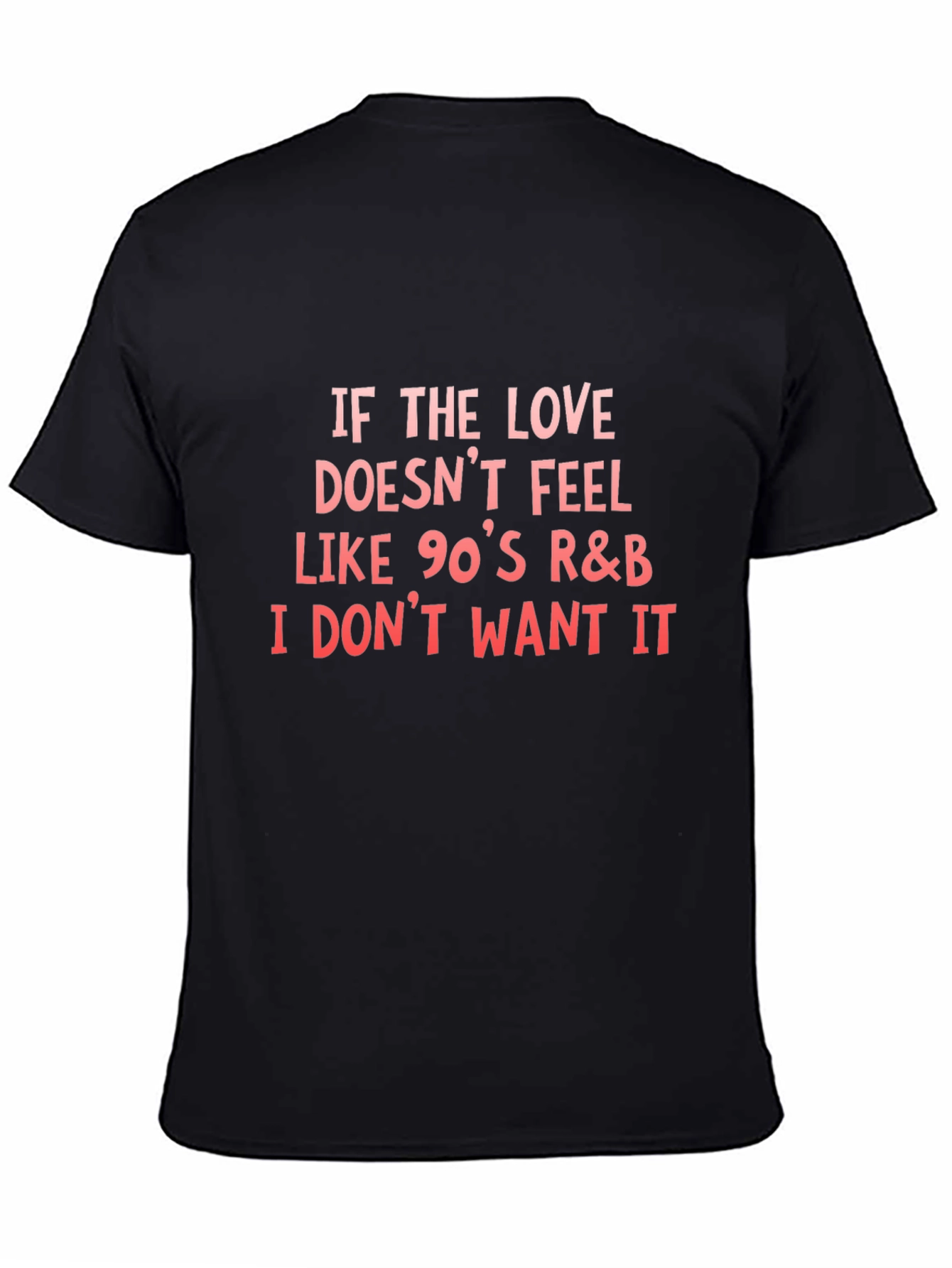 90s R&B Love Black Graphic Tee