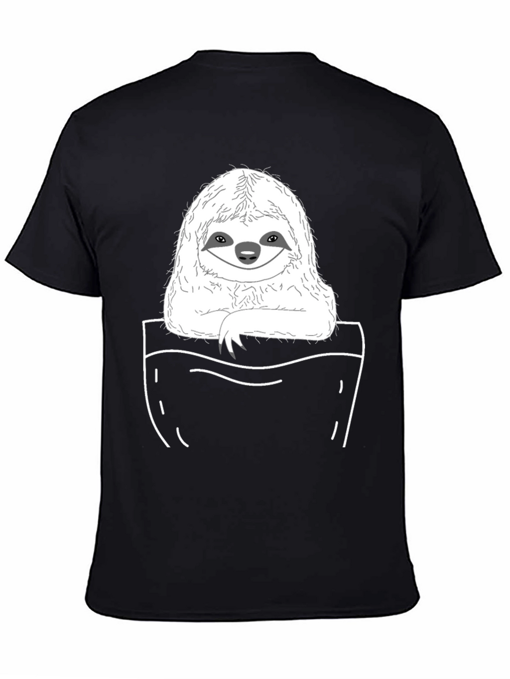 Sloth Pocket T-Shirt - Cute & Comfy