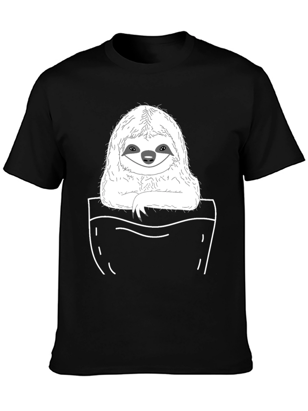 Sloth Pocket T-Shirt - Cute & Comfy