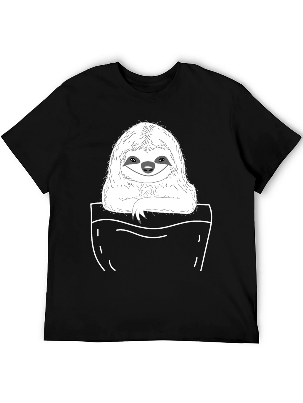 Sloth Pocket T-Shirt - Cute & Comfy
