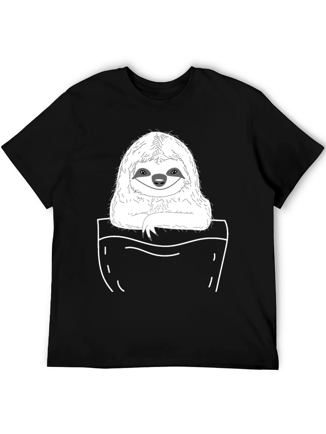 Sloth Pocket T-Shirt - Cute & Comfy