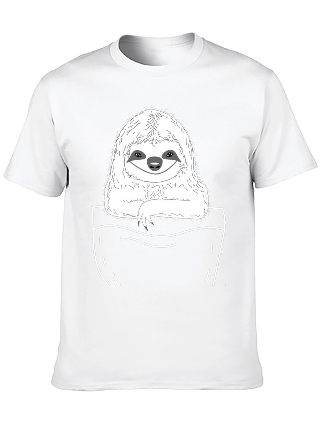 Sloth Pocket T-Shirt - Cute & Comfy