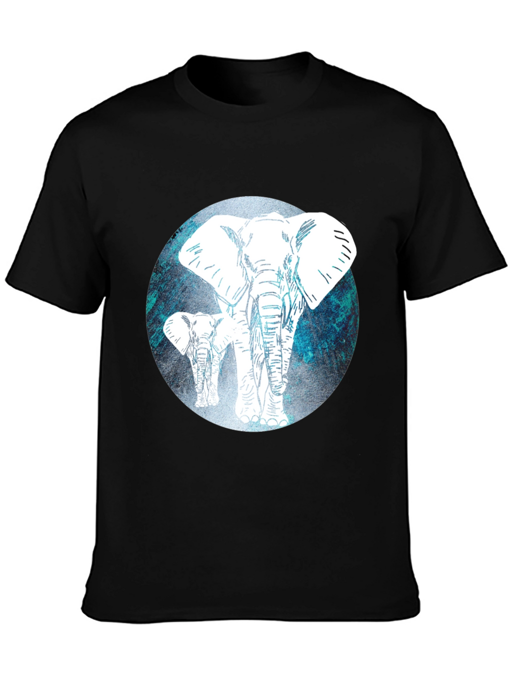 Elephant Graphic Tee - Mens Black T-Shirt