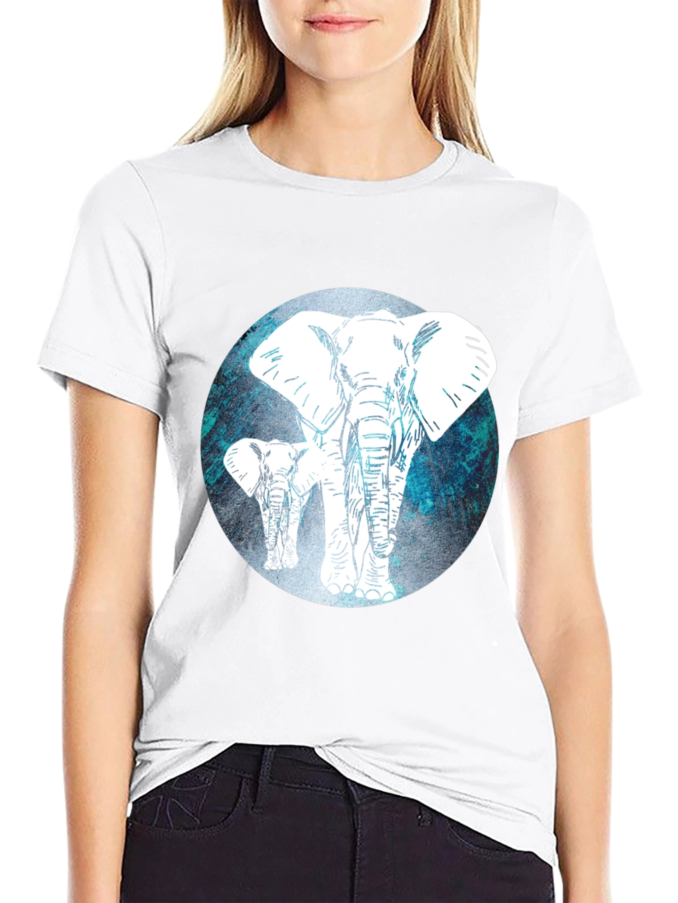 Elephant Graphic Tee - Mens Black T-Shirt