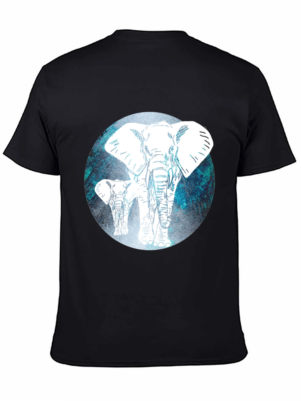 Elephant Graphic Tee - Mens Black T-Shirt