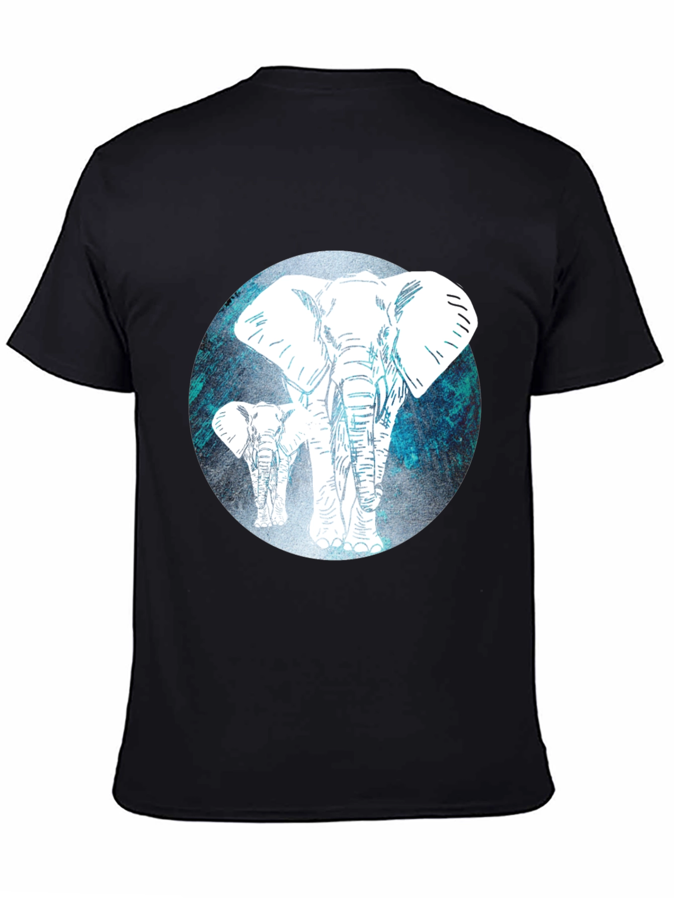 Elephant Graphic Tee - Mens Black T-Shirt