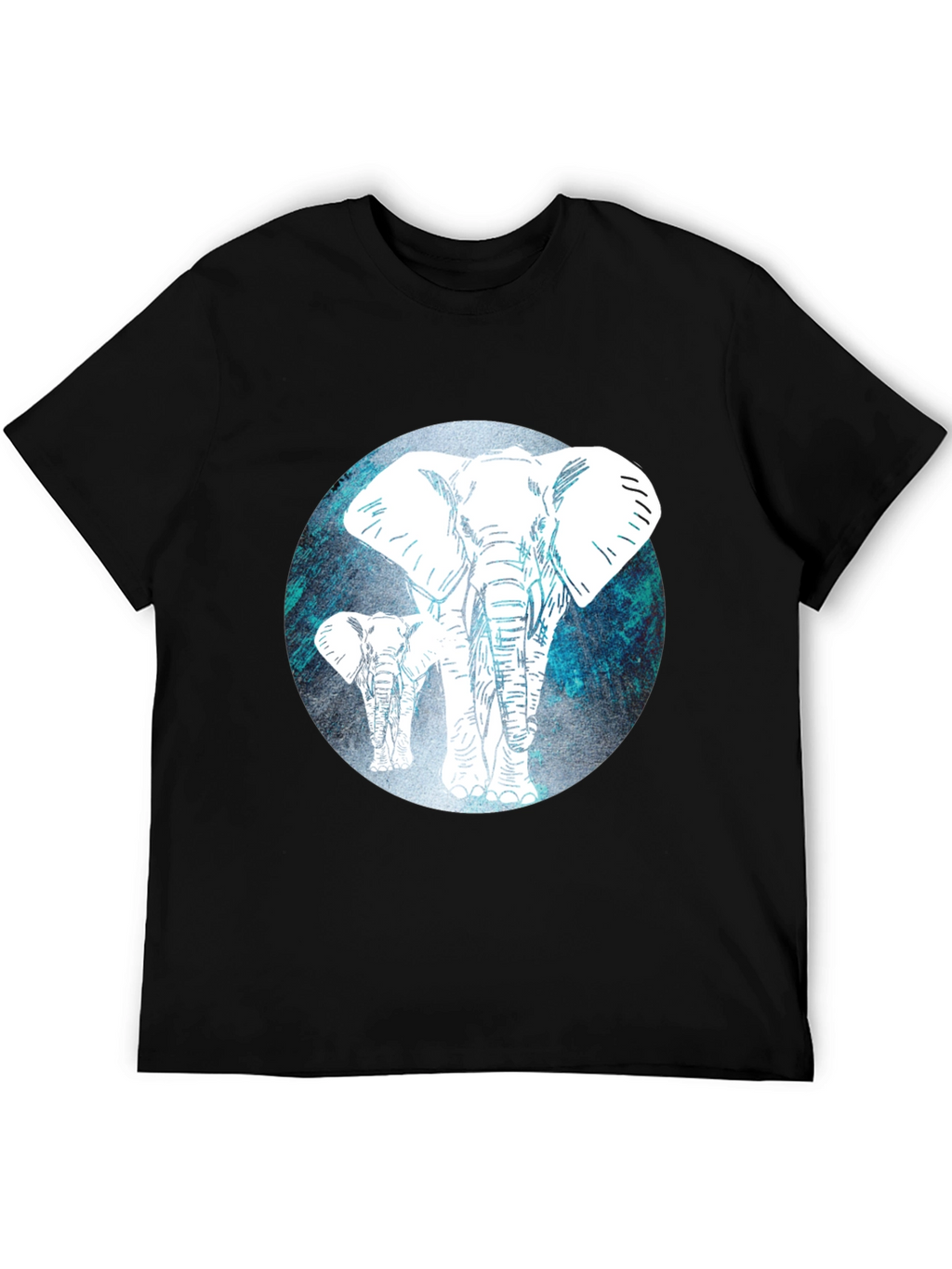 Elephant Graphic Tee - Mens Black T-Shirt