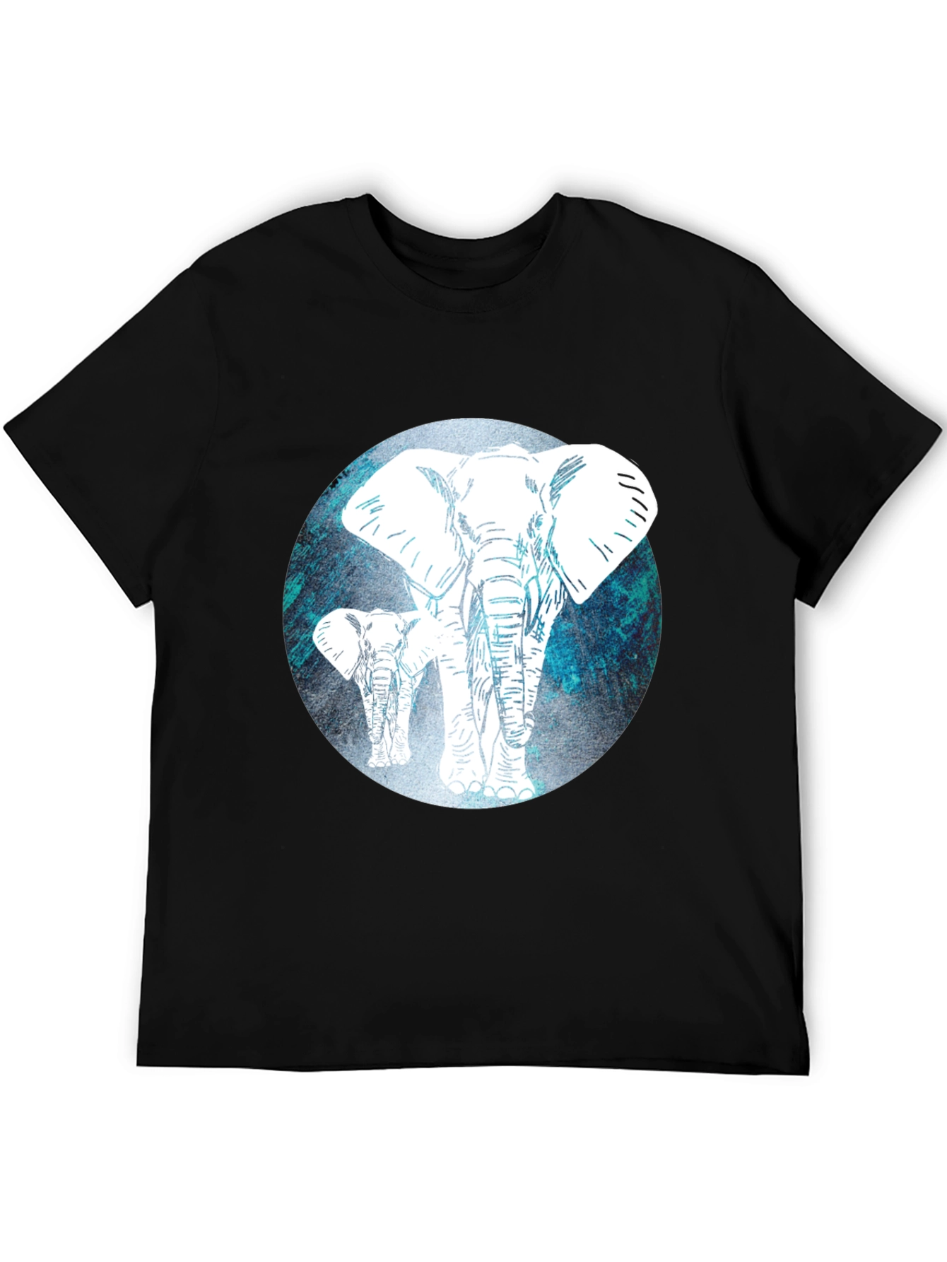 Elephant Graphic Tee - Mens Black T-Shirt