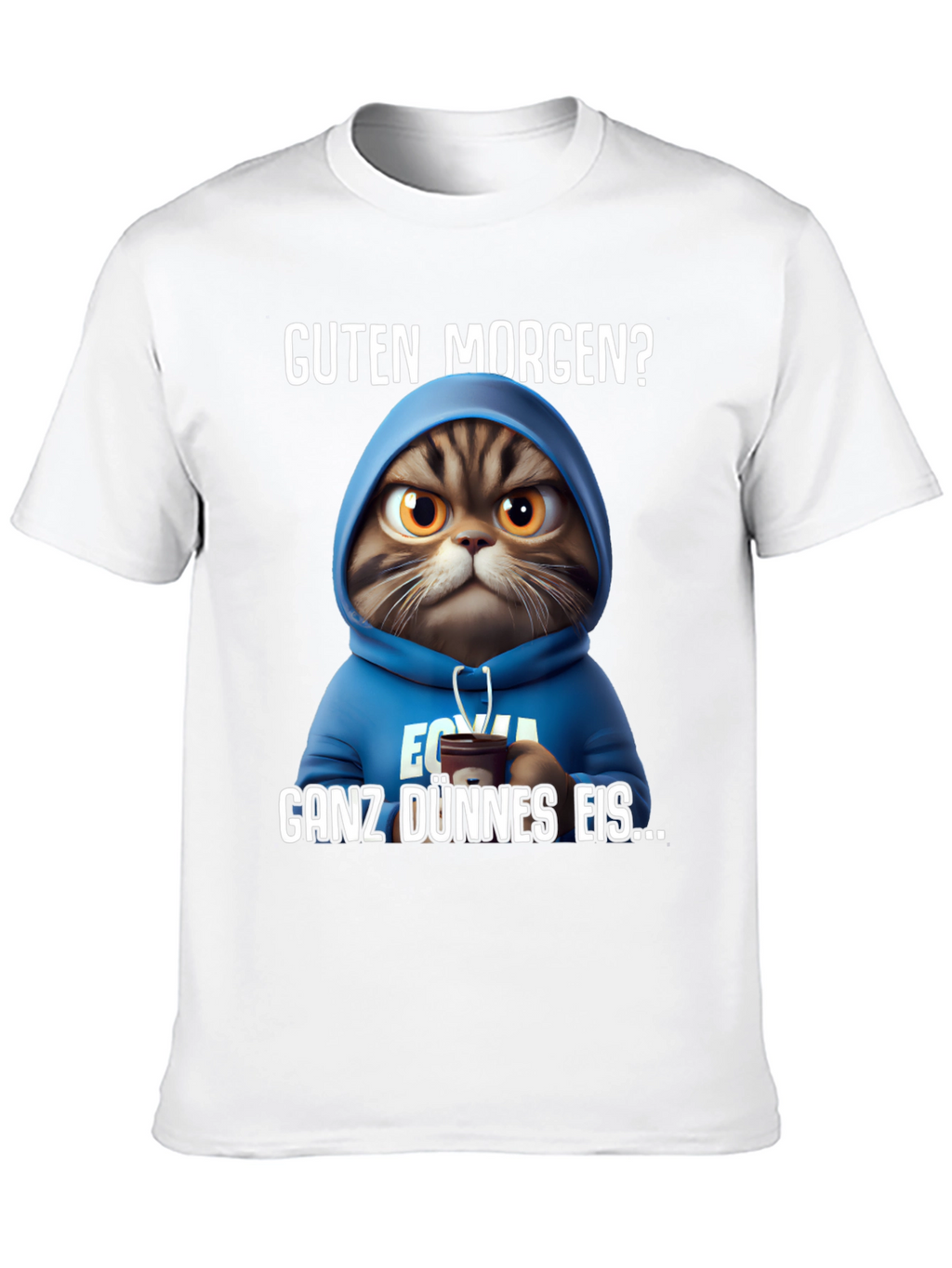 Grumpy Cat Hoodie T-Shirt - Guten Morgen?