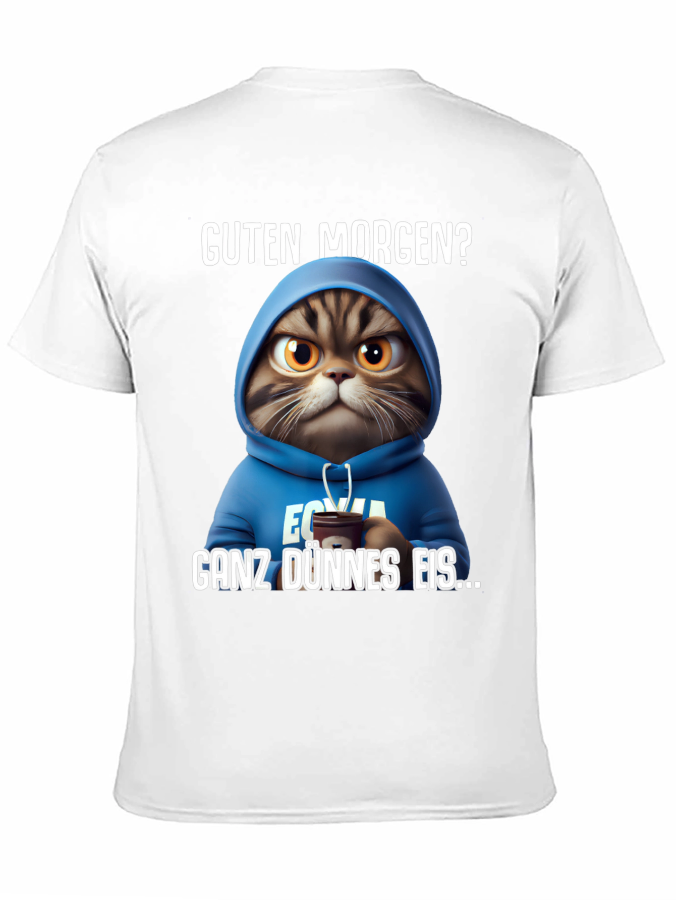 Grumpy Cat Hoodie T-Shirt - Guten Morgen?