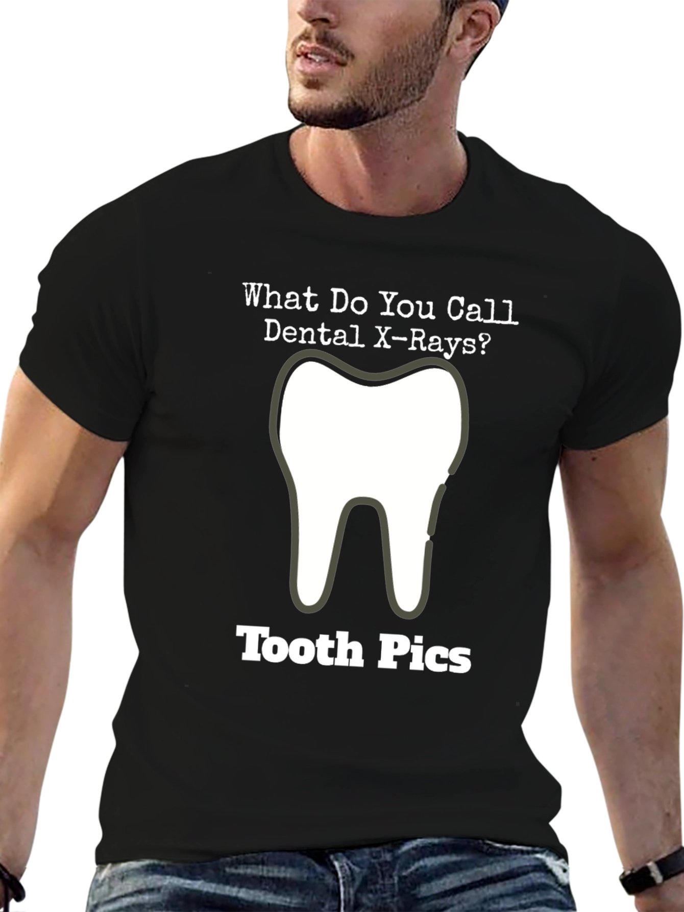 Dental X-Ray Tooth Pics Graphic T-Shirt