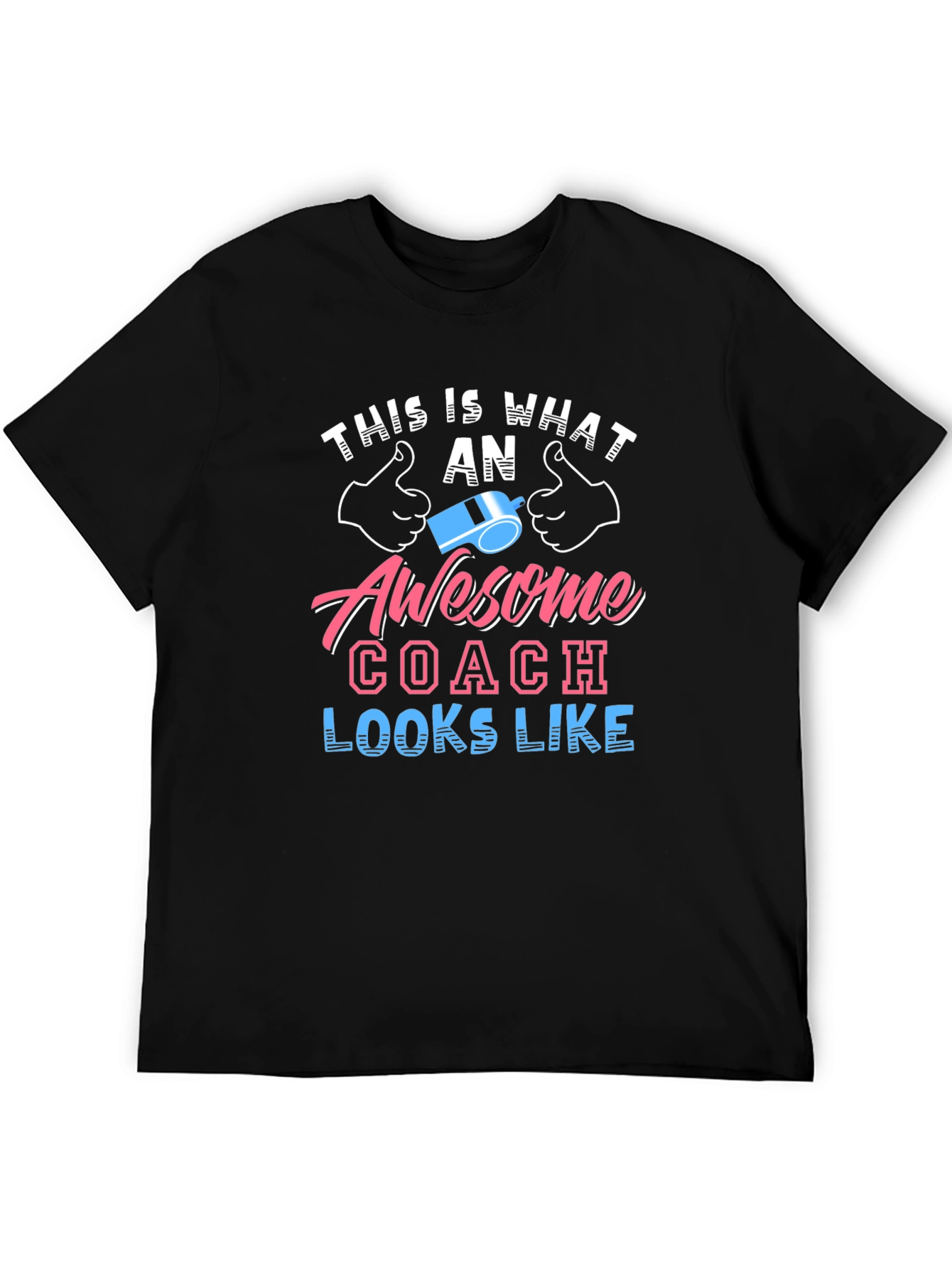 Awesome Coach Graphic Tee - Black