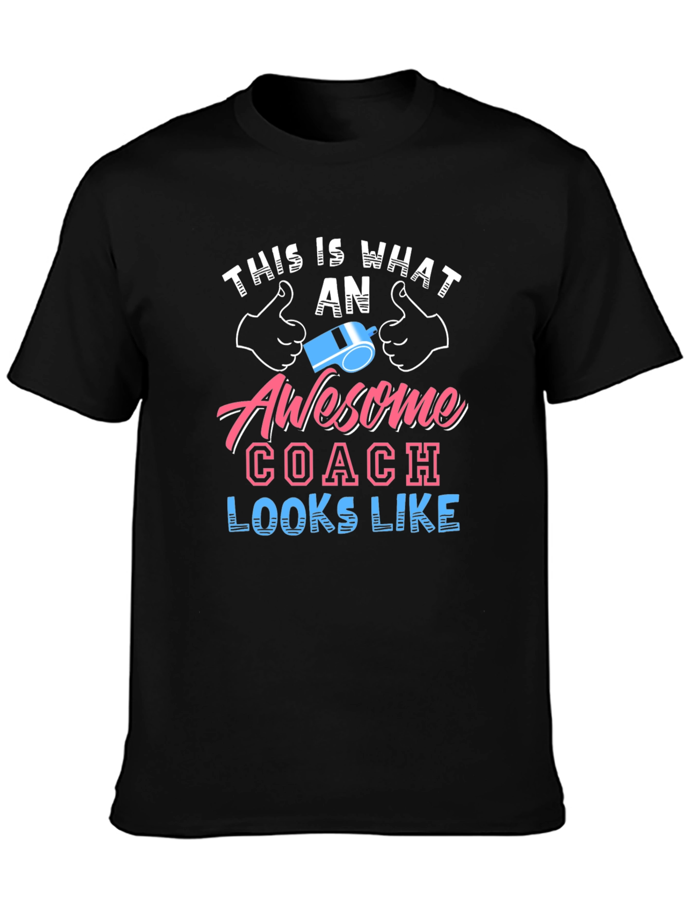 Awesome Coach Graphic Tee - Black