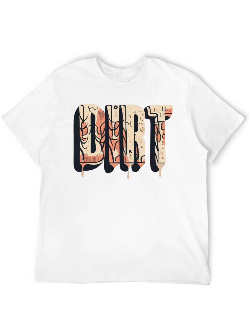 DIRT Graphic Tee - Black Cotton Casual Shirt
