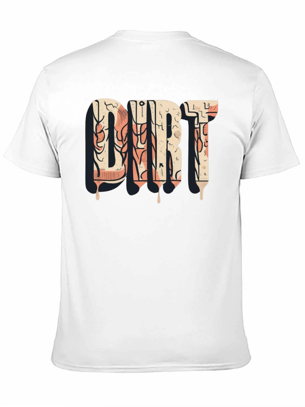 DIRT Graphic Tee - Black Cotton Casual Shirt