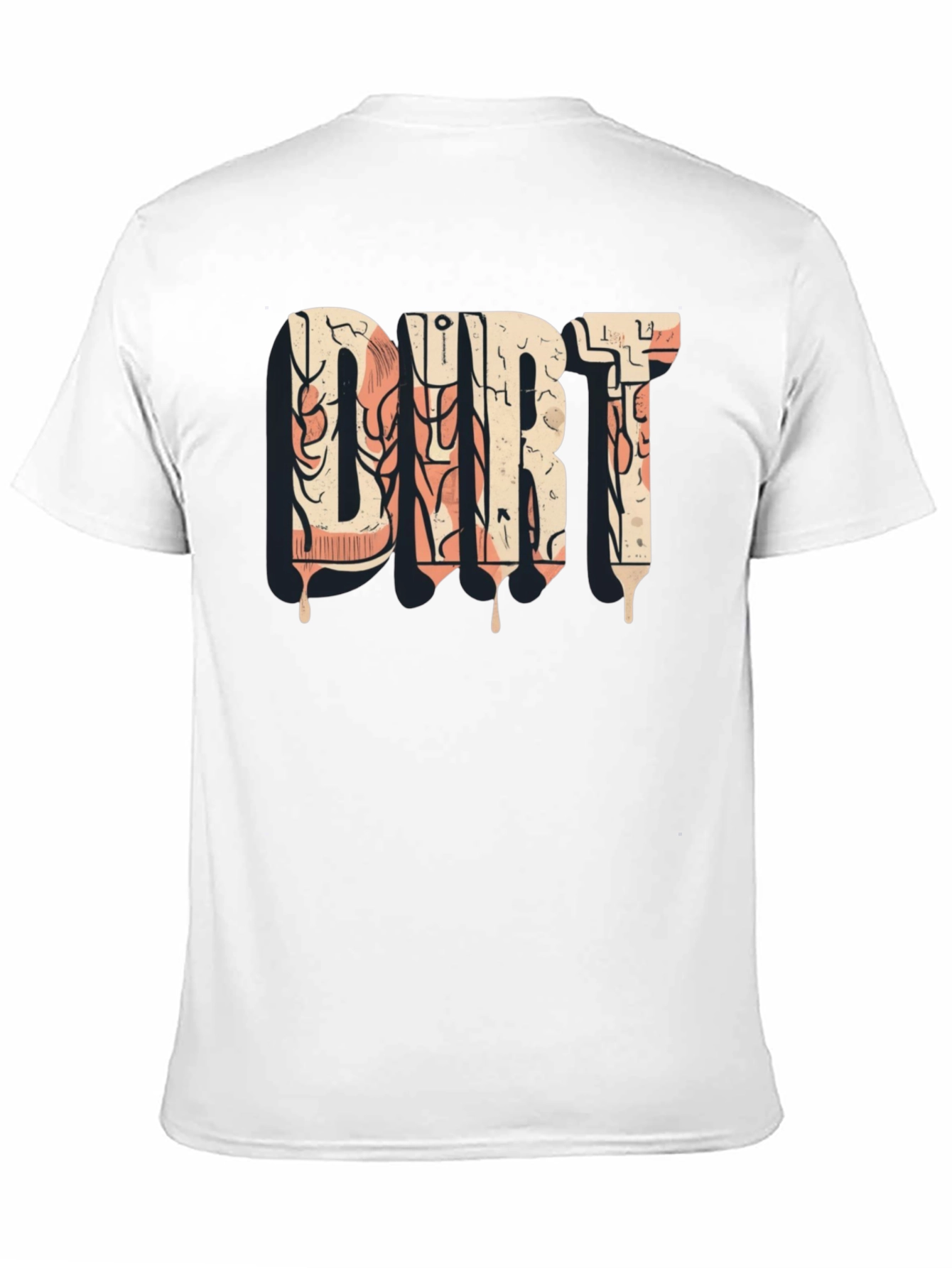 DIRT Graphic Tee - Black Cotton Casual Shirt