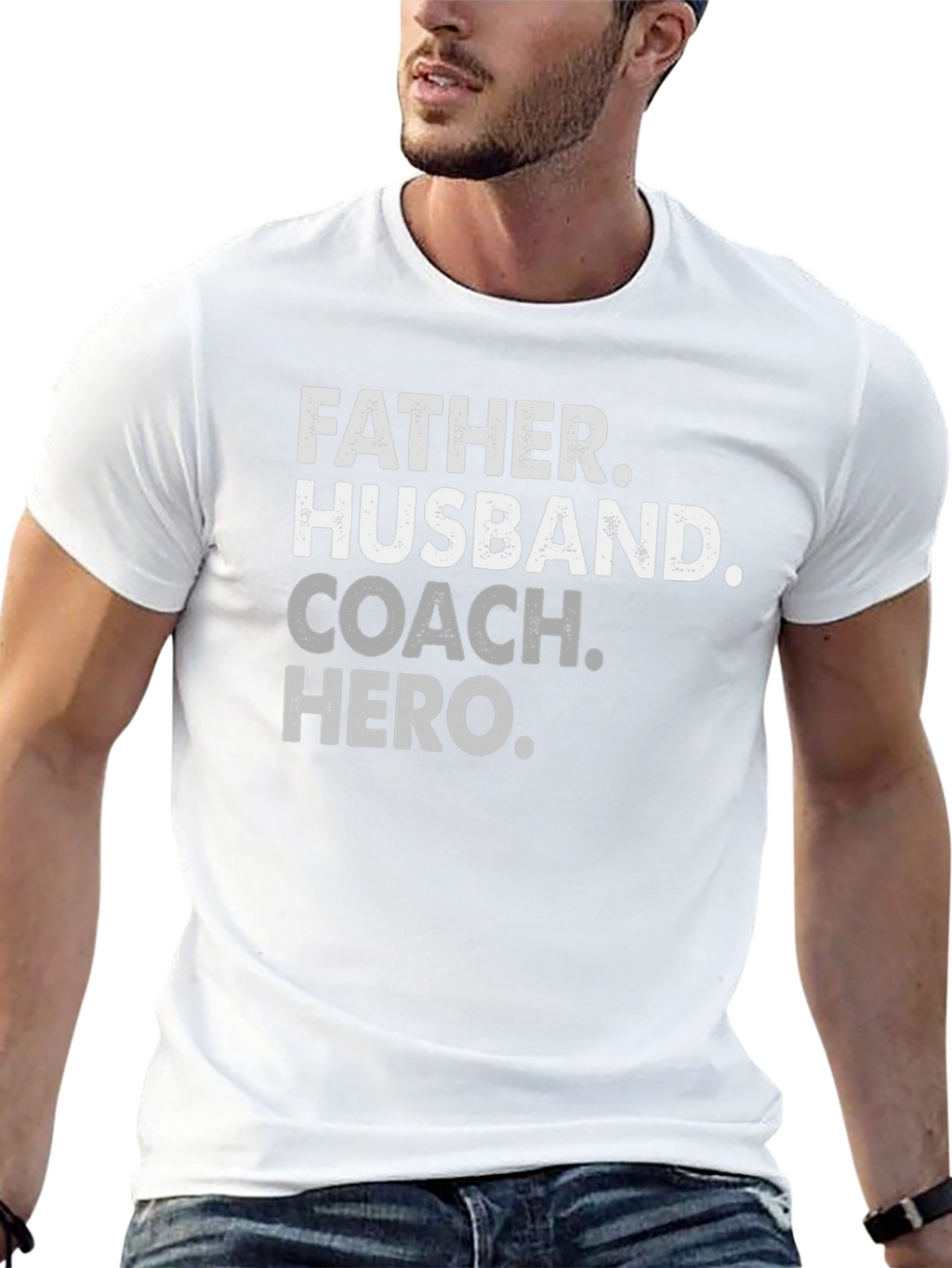 Father Husband Coach Hero T-Shirt