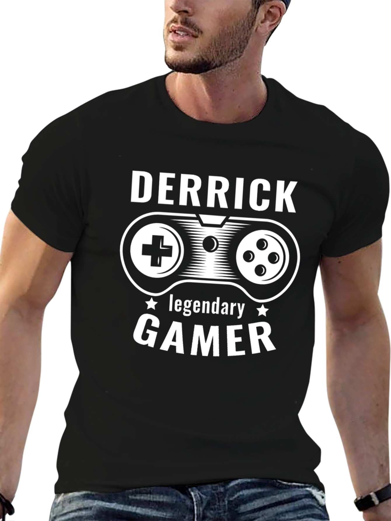 Derrick Legendary Gamer Graphic T-Shirt