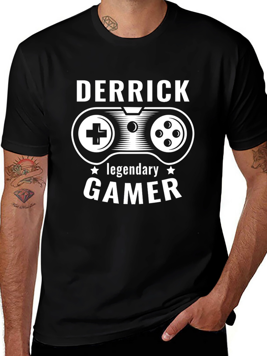 Derrick Legendary Gamer Graphic T-Shirt
