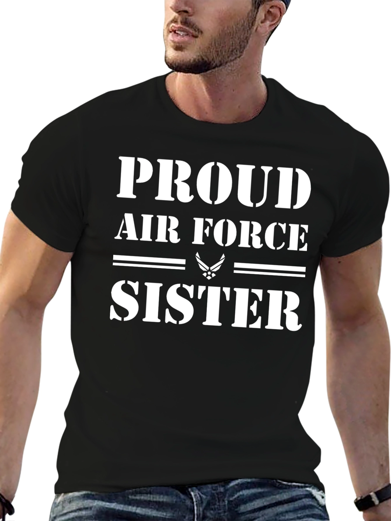 Proud Air Force Sister Graphic Tee