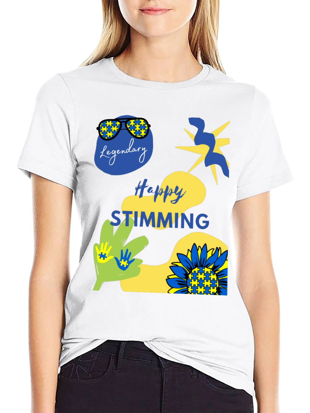 Happy Stimming T-Shirt Autism Awareness Graphic Tee