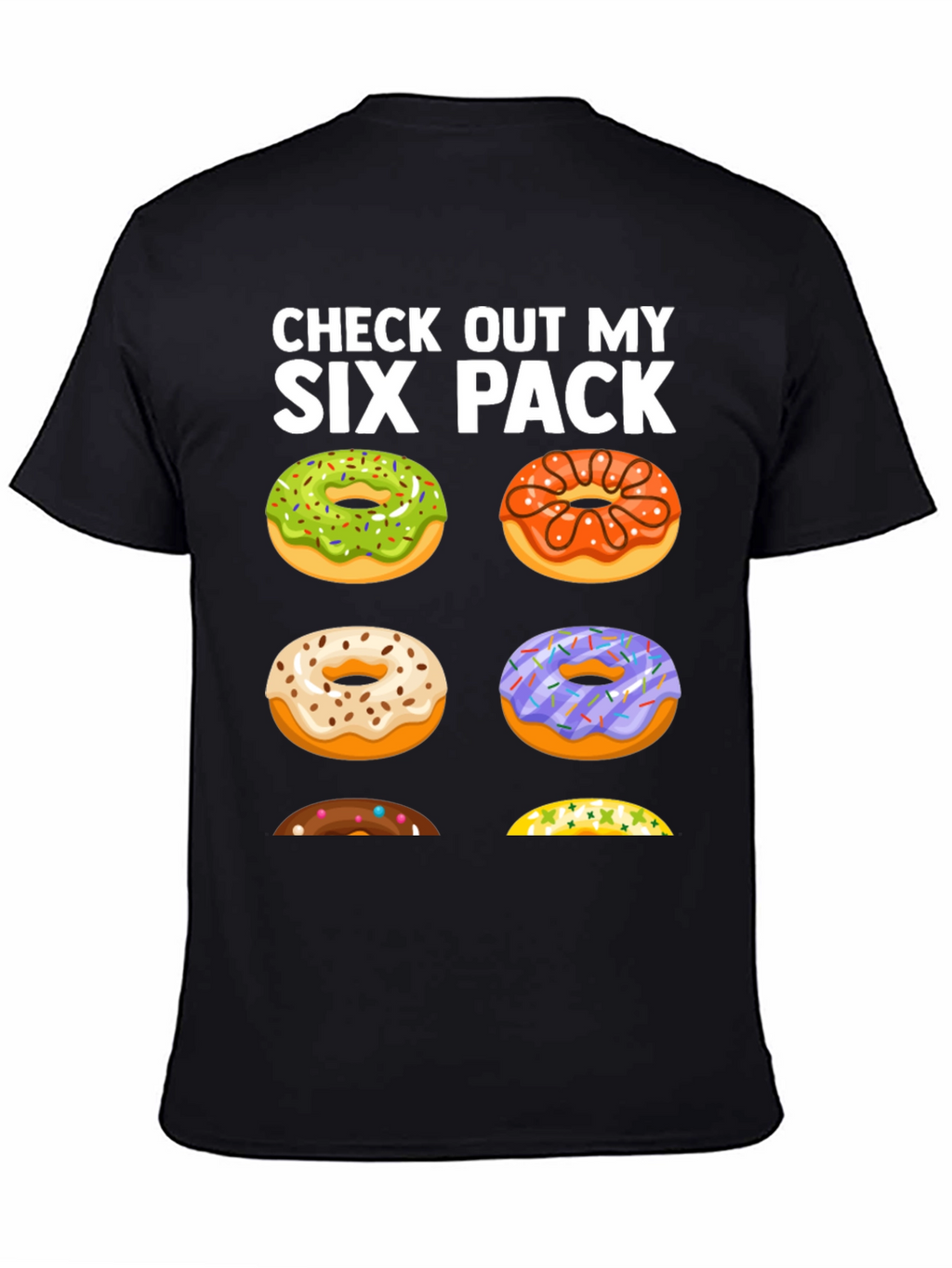 Funny Donut Six Pack T-Shirt