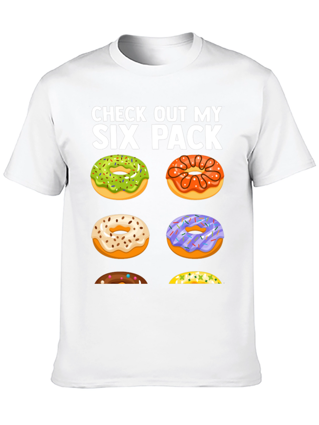 Funny Donut Six Pack T-Shirt