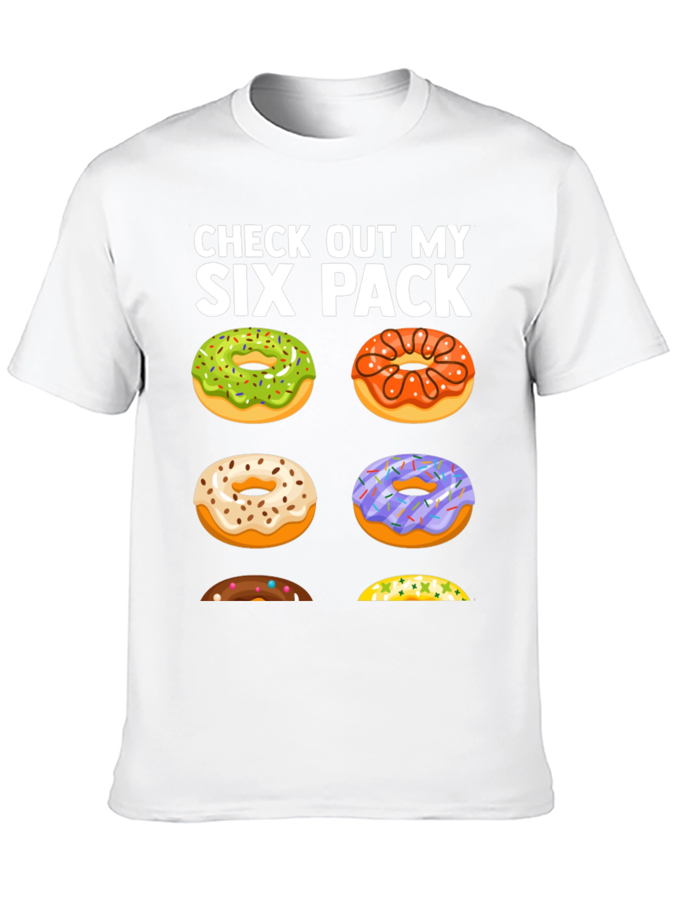 Funny Donut Six Pack T-Shirt