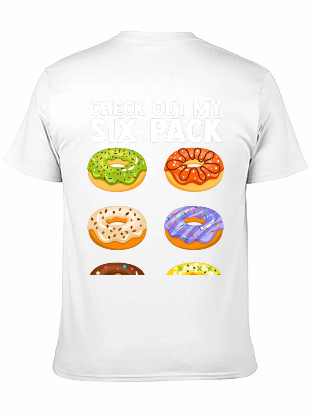 Funny Donut Six Pack T-Shirt