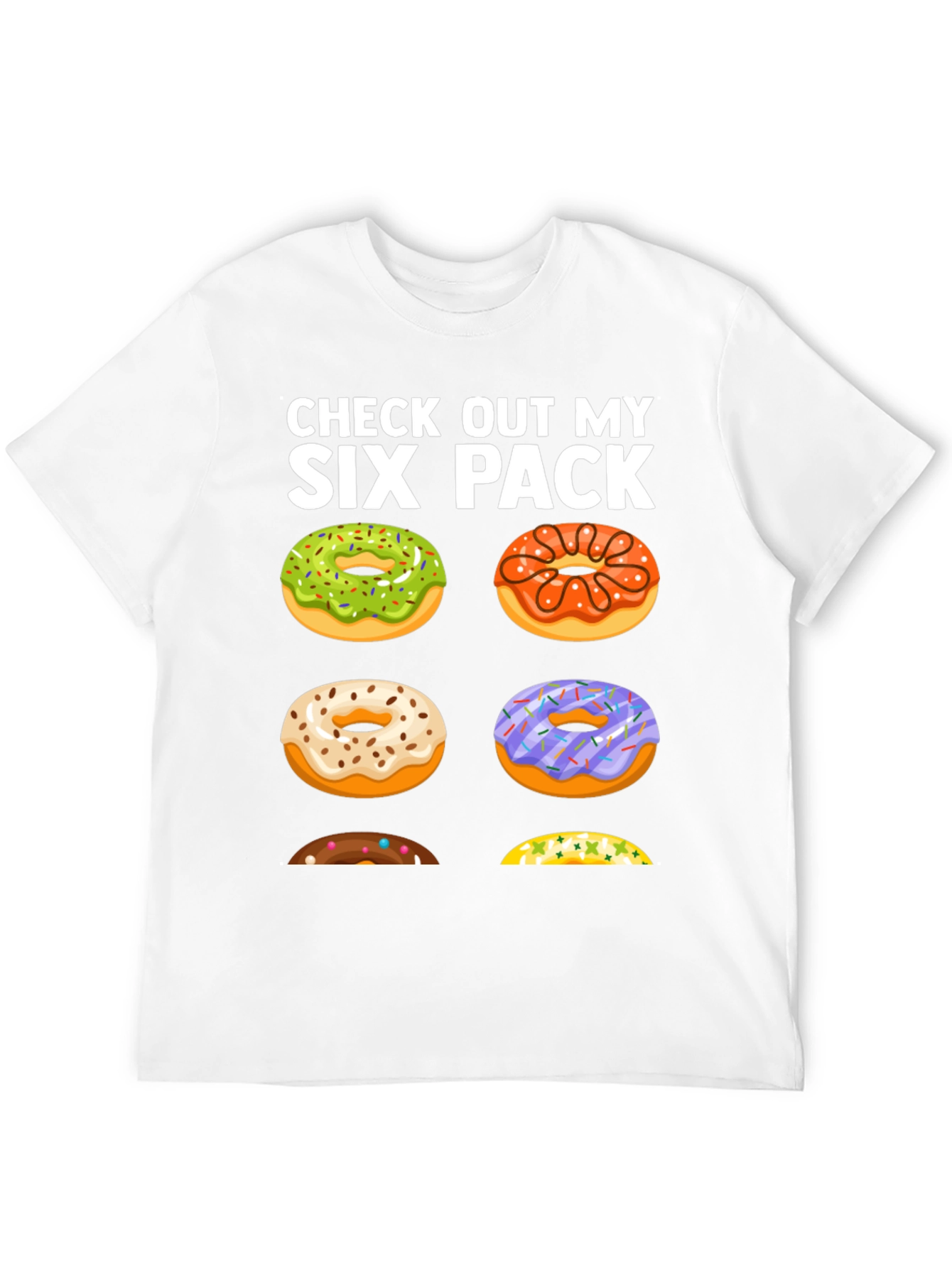 Funny Donut Six Pack T-Shirt
