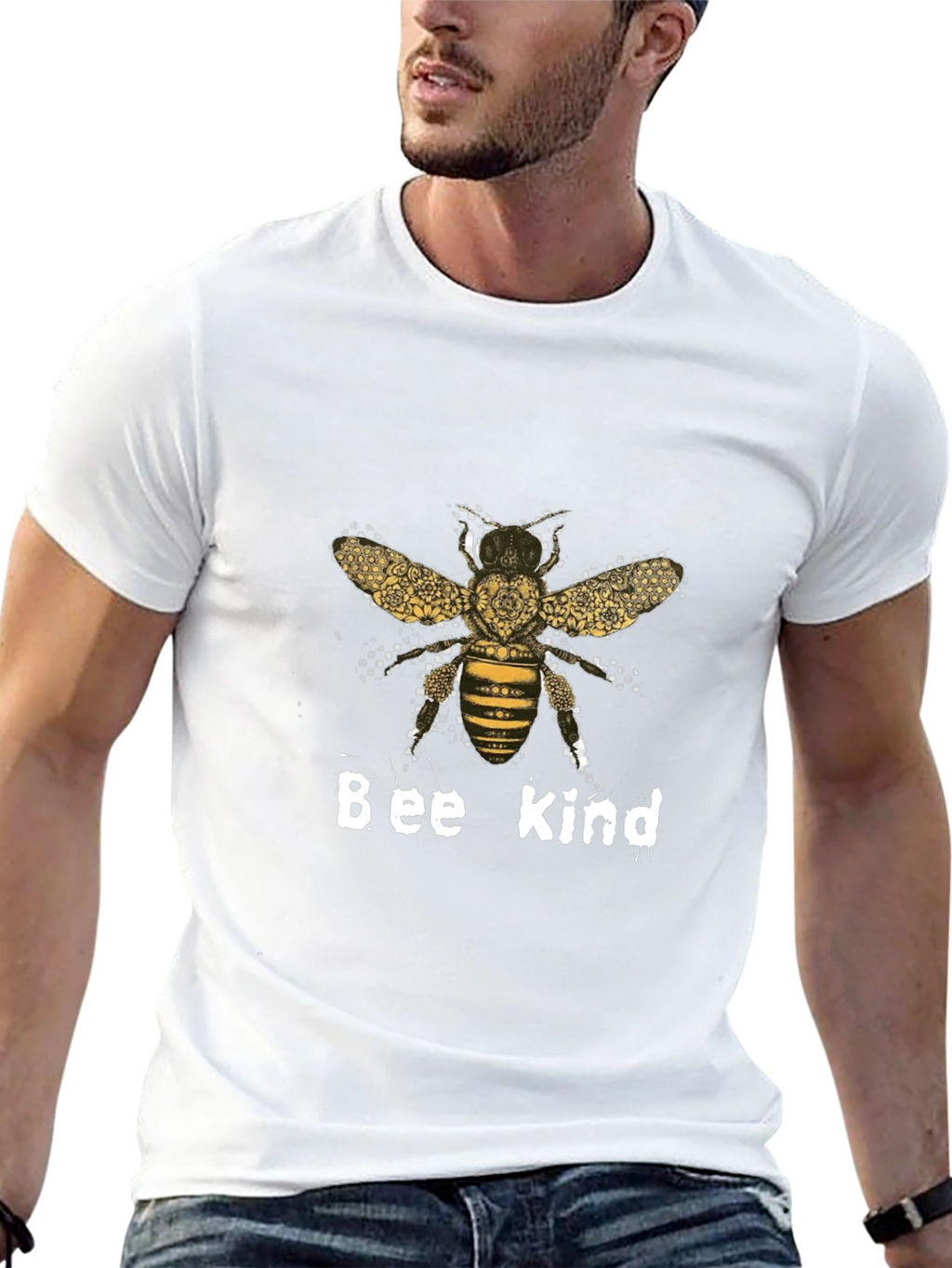 Bee Kind T-Shirt Black Cotton Graphic Tee