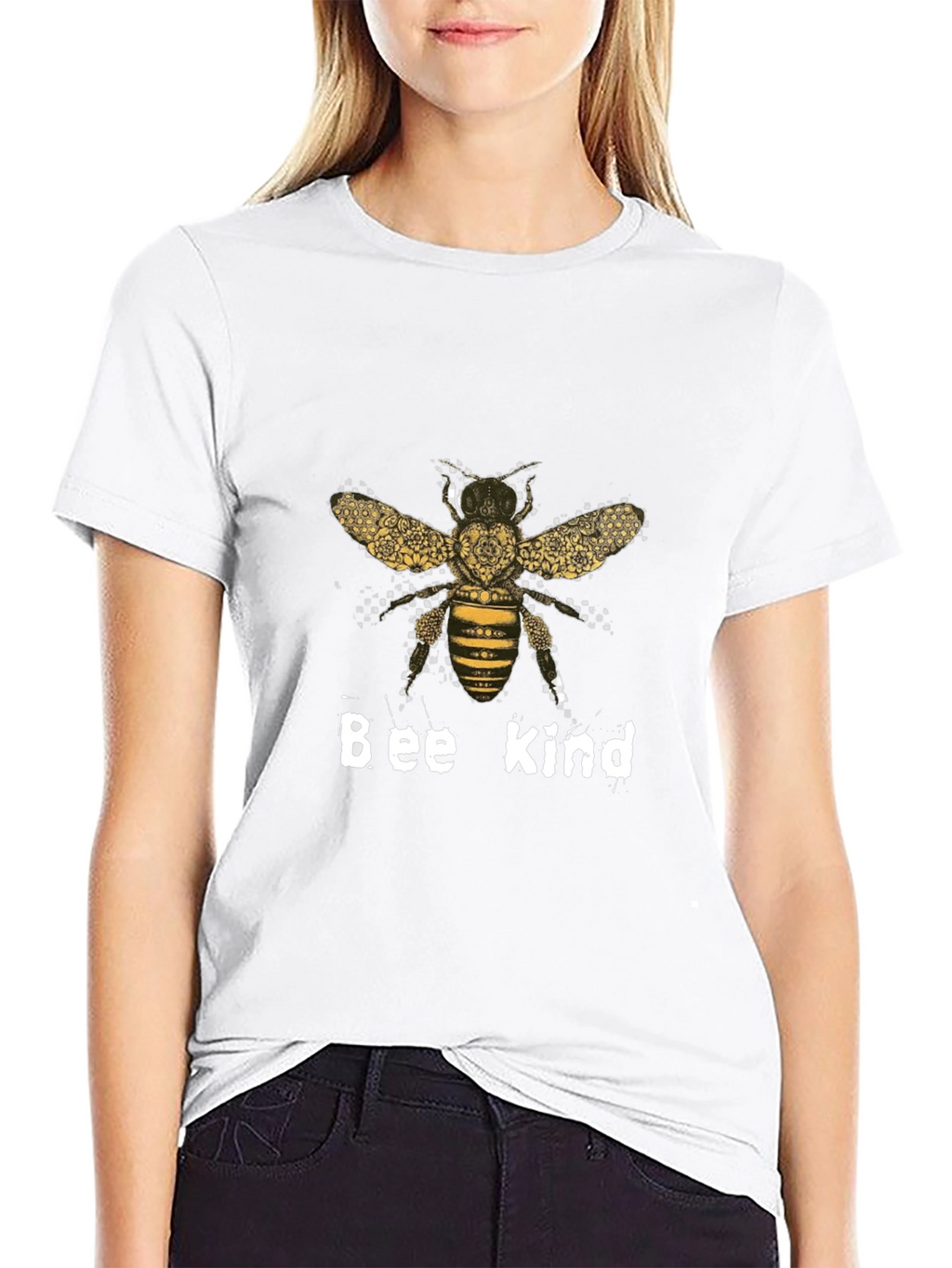 Bee Kind T-Shirt Black Cotton Graphic Tee