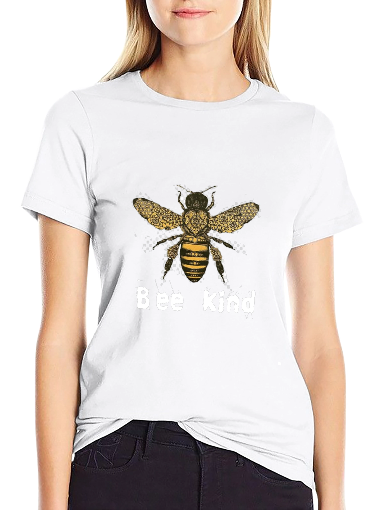 Bee Kind T-Shirt Black Cotton Graphic Tee