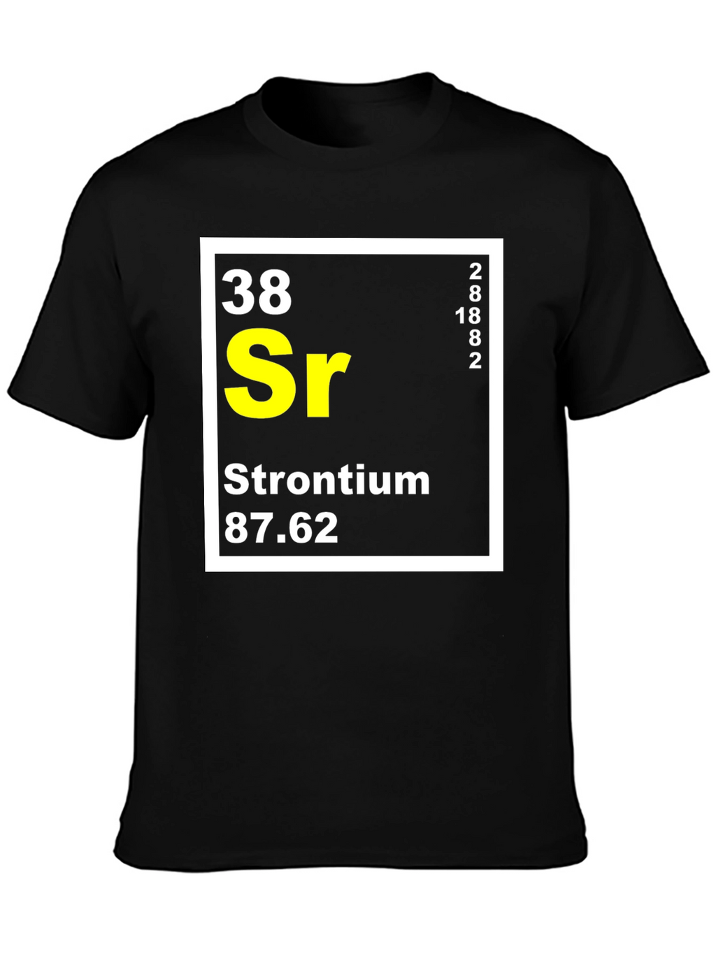 Strontium Periodic Table T-Shirt Science Geek Tee